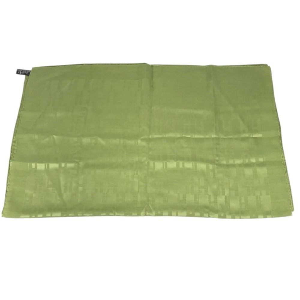HERMES H-logo shawl scarf stole silk wool men's women's green